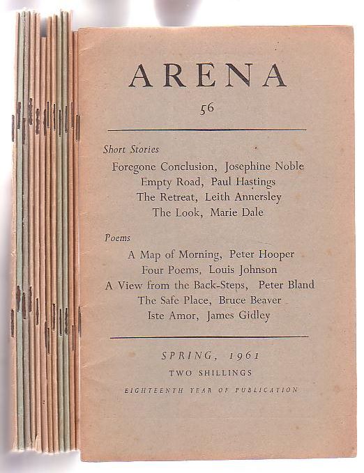 Image for Arena: A Literary Magazine. A run of 13 issues from Number 44, 1956 to Number 56, Spring 1961.