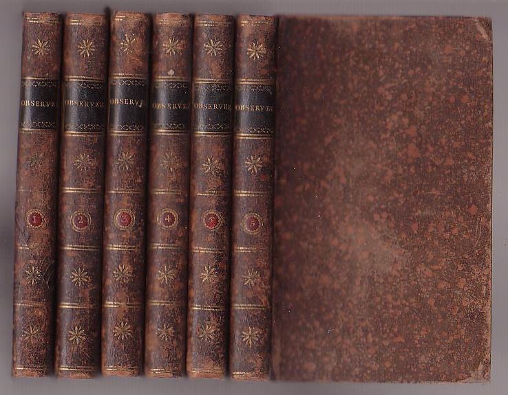 Image for The Observer: Being a Collection of Moral, Literary and Familiar Essays. Six volumes.