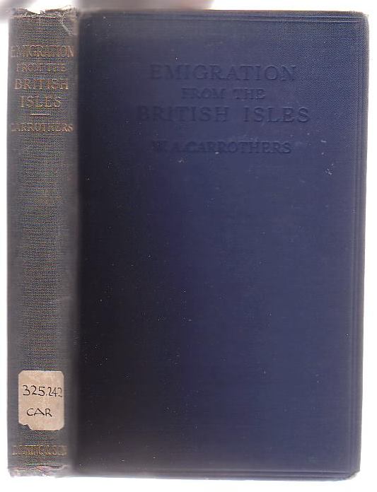 Image for Emigration from the British Isles: With Special Reference to the Development of the Overseas Dominions