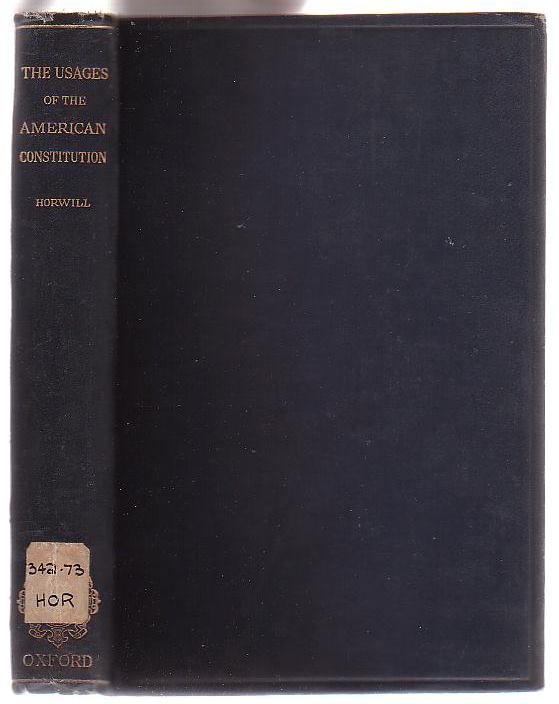 Image for The Usages of the American Constitution