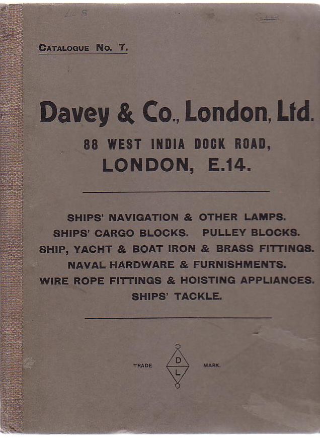 Image for Davey & Co., London, LTD. 88, West India Dock Road, London, E. 14. Catalogue No. 7