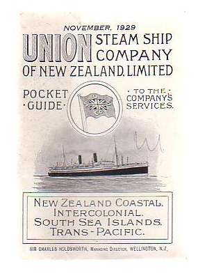 Image for Union Steam Ship Company Of New Zealand Limited Pocket Guide To The Company's Services (November, 1929)