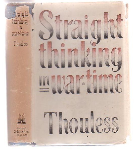 Image for Straight Thinking In War Time