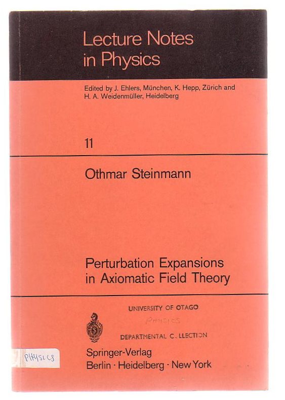 Image for Perturbation Expansions In Axiomatic Field Theory