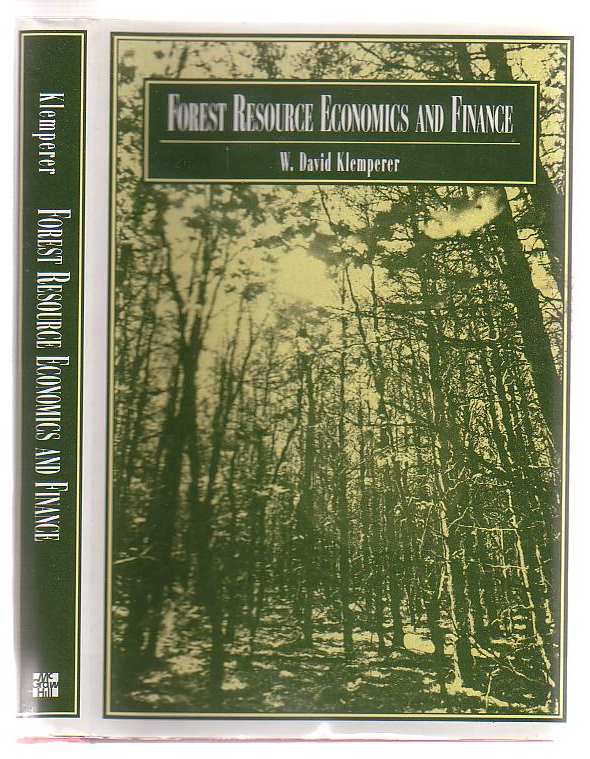 Image for Forest Resource Economics And Finance